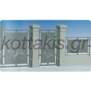 Πόρτες Περίφραξης Με Κοπή Laser Α9021