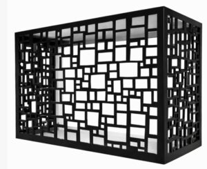 AeroLine | Αρχιτεκτονικό Μεταλλικό Κάλυμμα Κλιματιστικού (Laser Cut) NoA12