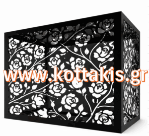 AeroLine | Αρχιτεκτονικό Μεταλλικό Κάλυμμα Κλιματιστικού (Laser Cut) No6